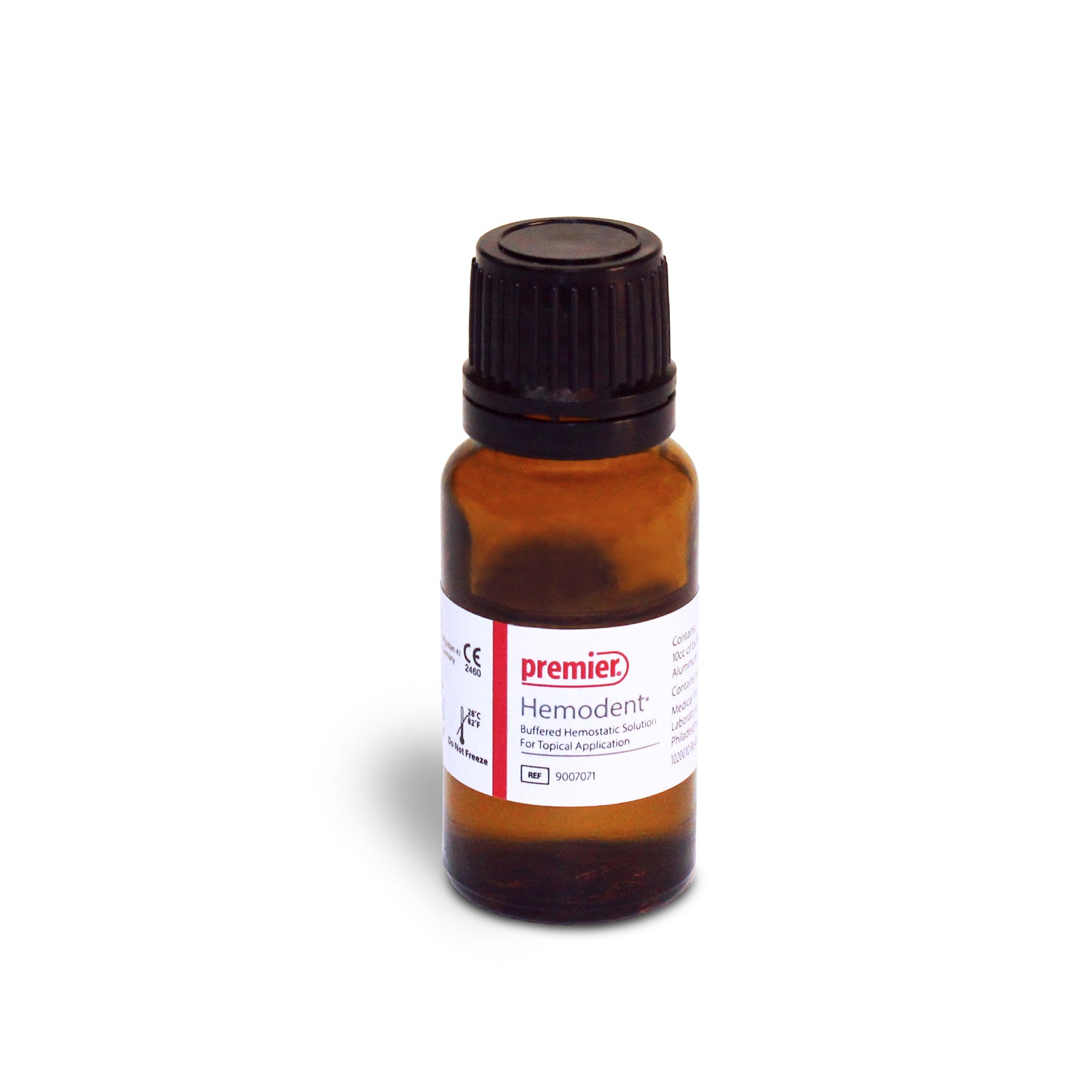 Premier Hemodent 10 cc Liquid - Buffered Aluminum Chloride, No Epinephrine - 10 cc Bottle Premier Hemodent 10 cc Liquid - Buffered Aluminum Chloride, No Epinephrine - 10 cc Bottle